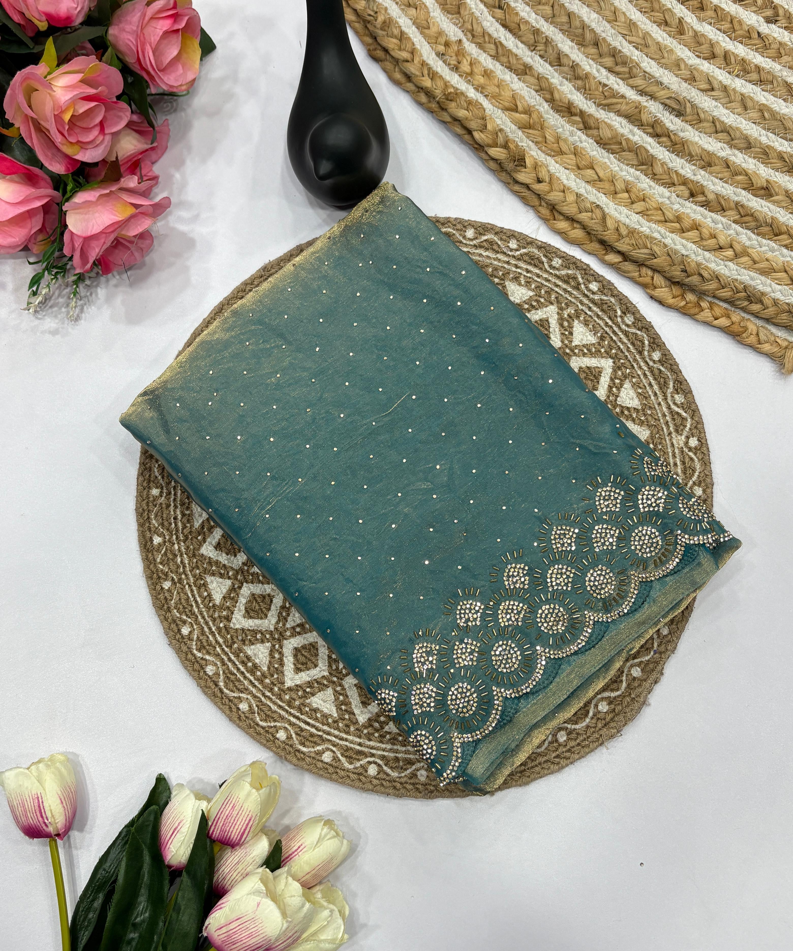 Tamanah Fendy Space Silk Saree