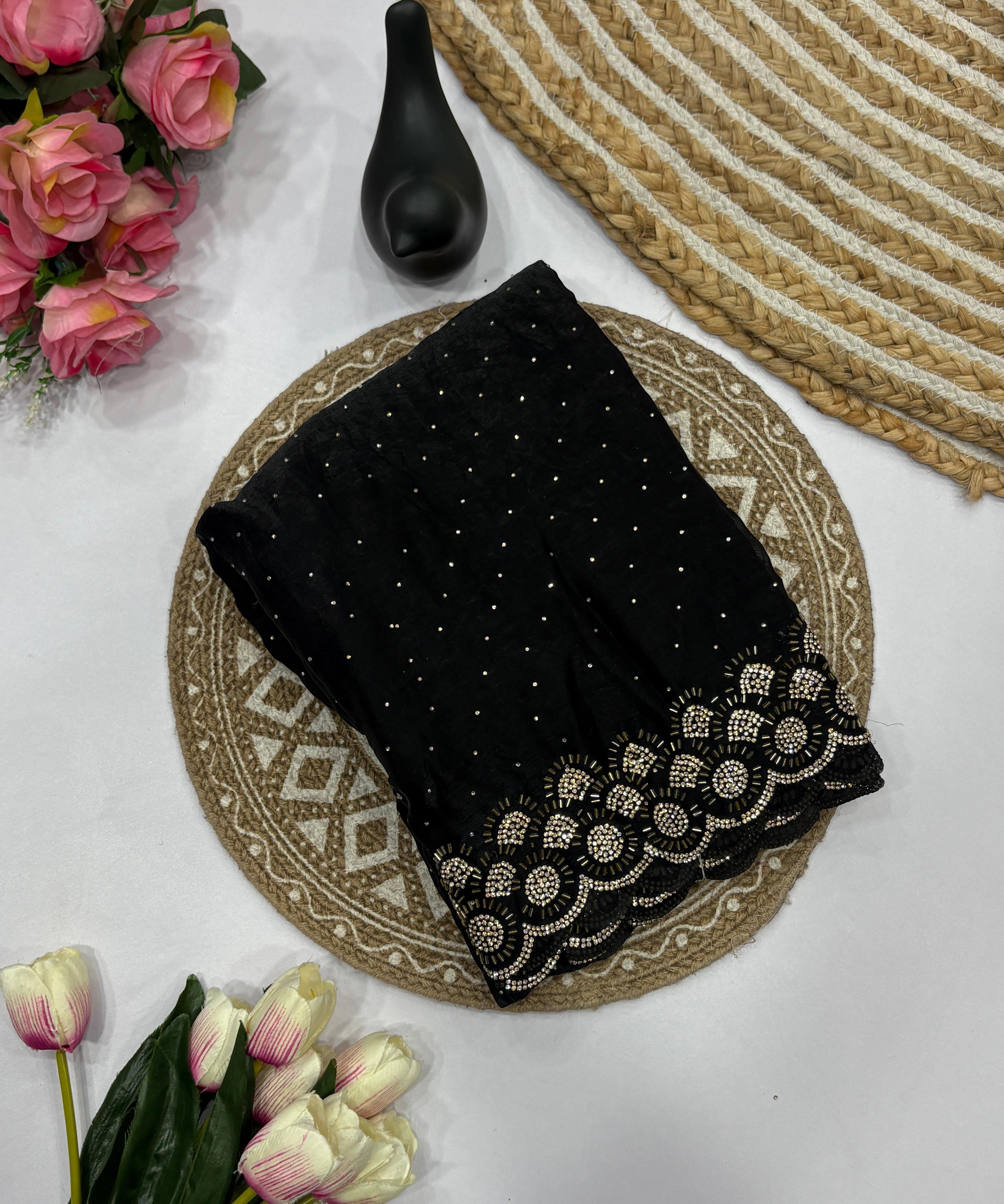 Tamanah Fendy Space Silk Saree