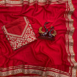 Reddish Bollywood Style Saree