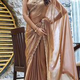 Beautifull Fandy Satin Silk Saree