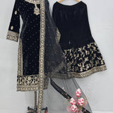 Designer Embroidered Velevet Suit