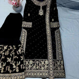 Designer Embroidered Velevet Suit