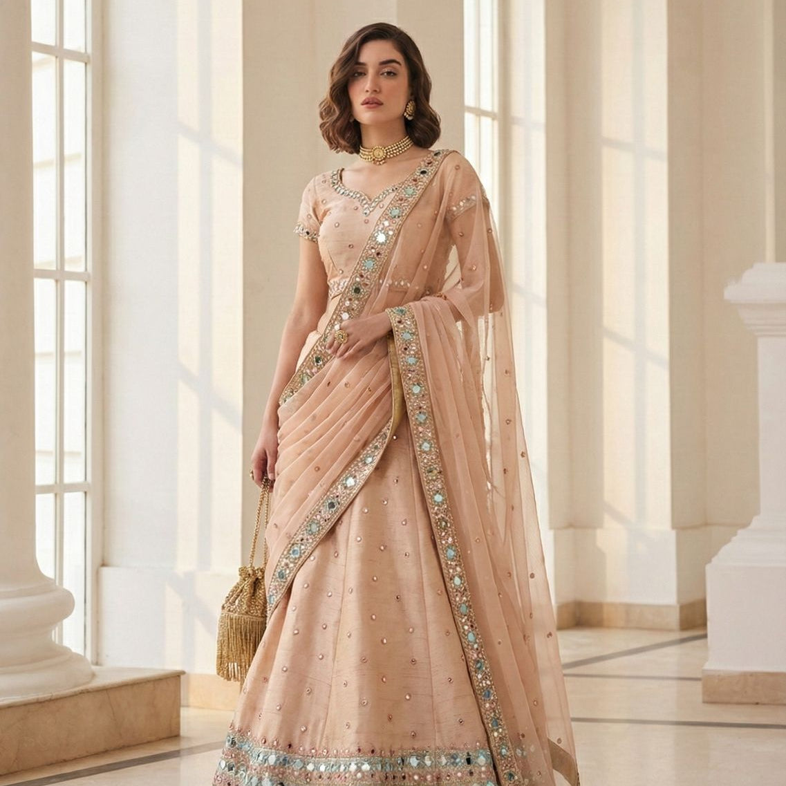 Alizeh Premium Bridal Silk Lehenga
