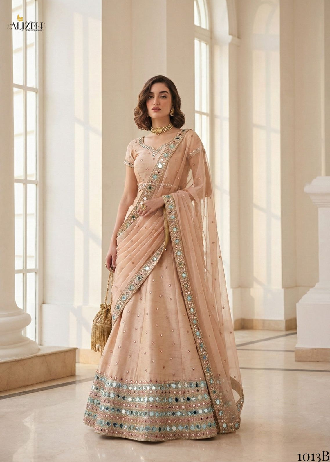 Alizeh Premium Bridal Silk Lehenga