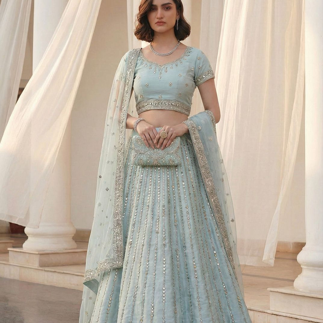 Alizeh Premium Bridal Silk Lehenga