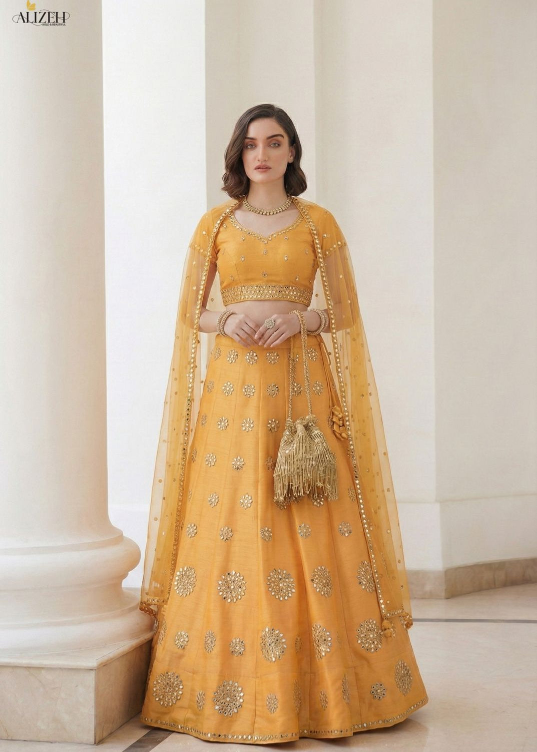 Alizeh Premium Bridal Silk Lehenga
