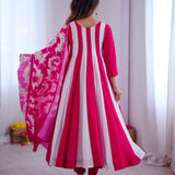 Elegant Digital Printed Anarkali Gown