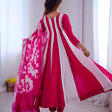 Elegant Digital Printed Anarkali Gown