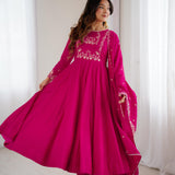 Fresh Look Pink Anarkali Gown