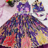Abrastic Printed Kids Lehenga
