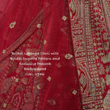 Crafted Bridal Pecock Embroidered Lehenga