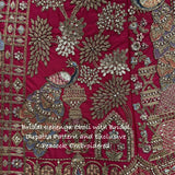 Crafted Bridal Pecock Embroidered Lehenga