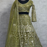 Premium Bridal Butterfly Net Lehenga