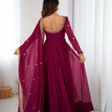 Showcasing Faux Georgette Suit