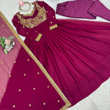 Showcasing Faux Georgette Suit