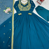 Showcasing Faux Georgette Suit