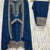 Festive Embroidered Straight Suit