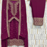 Festive Embroidered Straight Suit