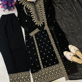 Festive Embroidered Straight Suit