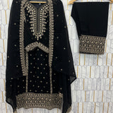 Festive Embroidered Straight Suit