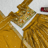 Designer Wedding Vichitra Silk Lehenga
