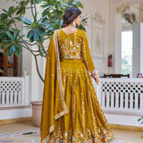 Designer Wedding Vichitra Silk Lehenga