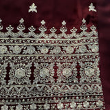 Elegant Brown Embroidered Suit