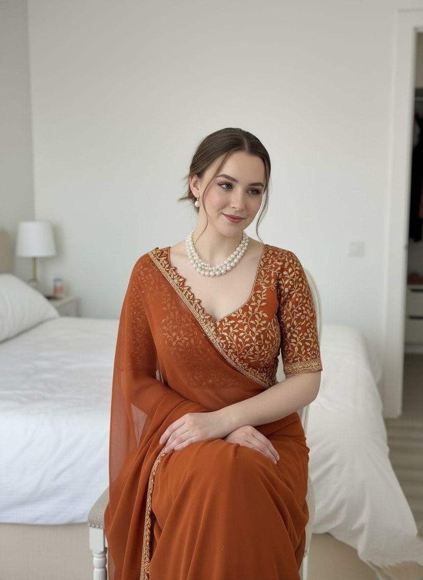 Beautiful Rangoli Silk Saree