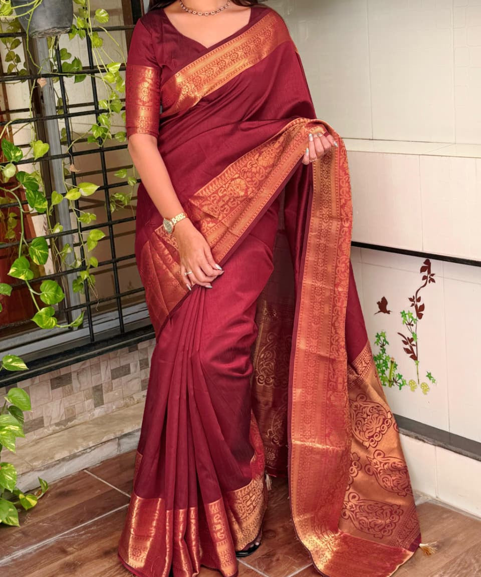 Gowri Zari Weaving Silk Saree