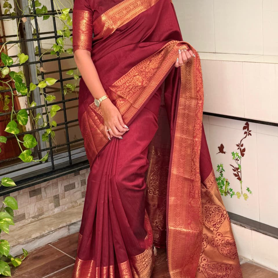 Gowri Zari Weaving Silk Saree
