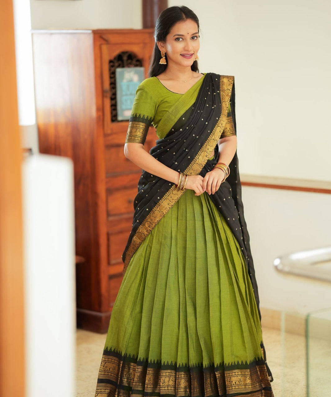 Crafted Kanjivaram Silk Lehenga Choli