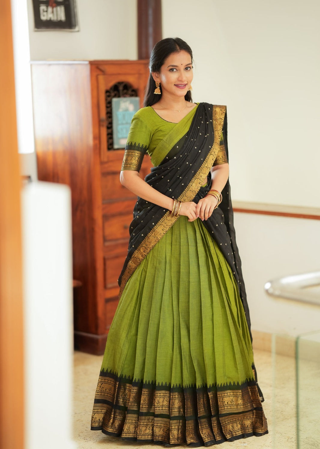 Crafted Kanjivaram Silk Lehenga Choli