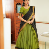 Crafted Kanjivaram Silk Lehenga Choli