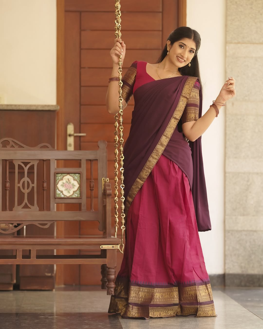 Crafted Kanjivaram Silk Lehenga Choli