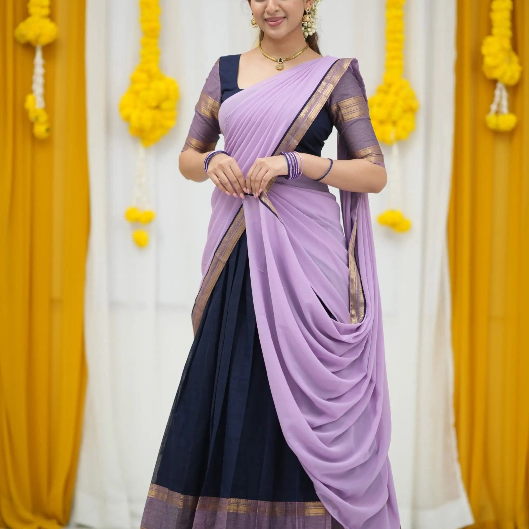 Crafted Kanjivaram Silk Lehenga Choli