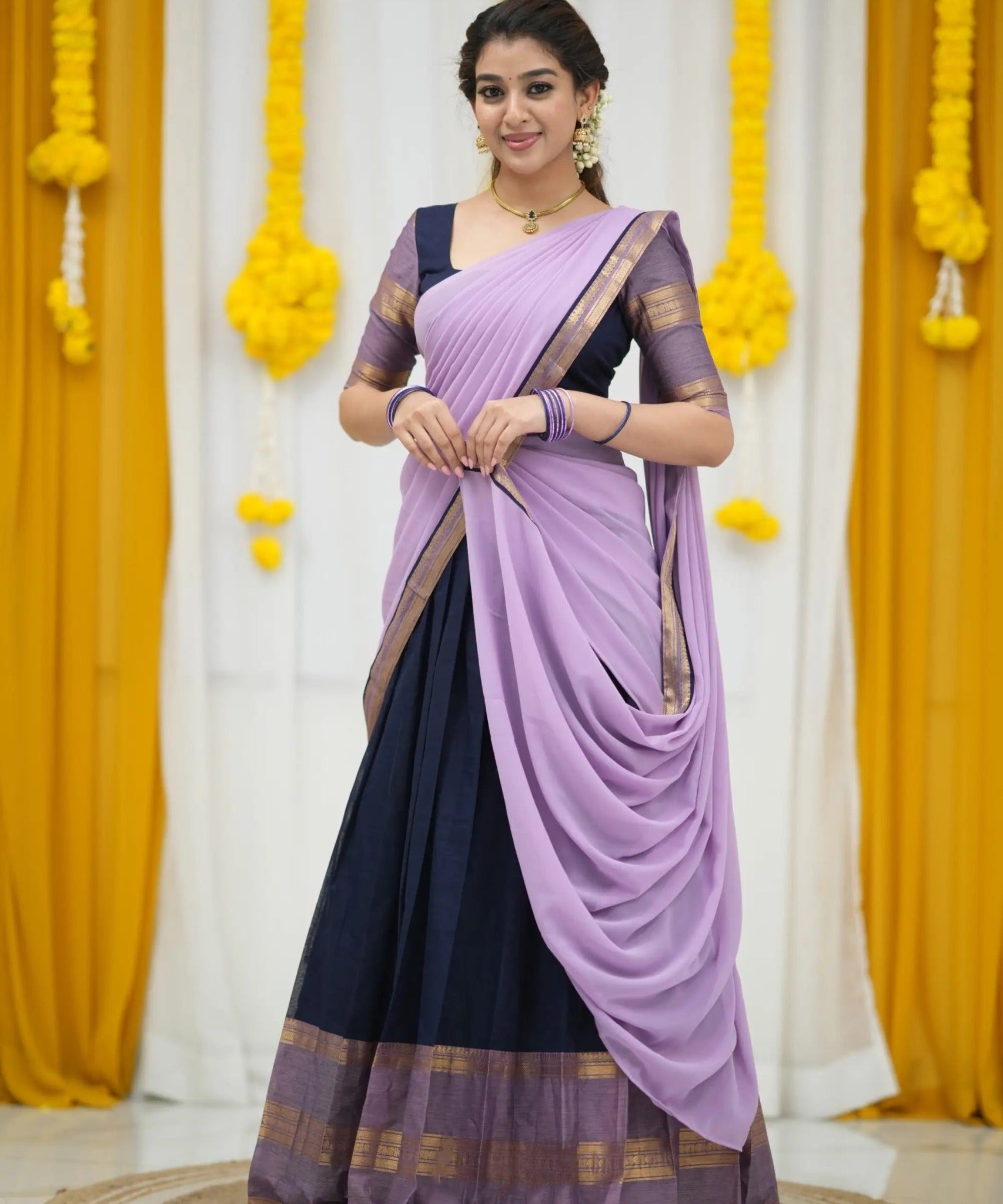 Crafted Kanjivaram Silk Lehenga Choli