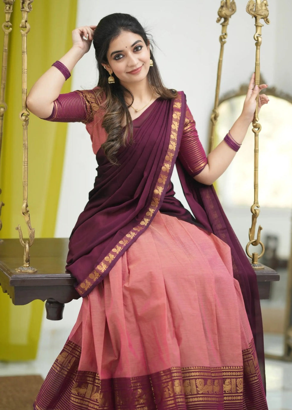 Crafted Kanjivaram Silk Lehenga Choli