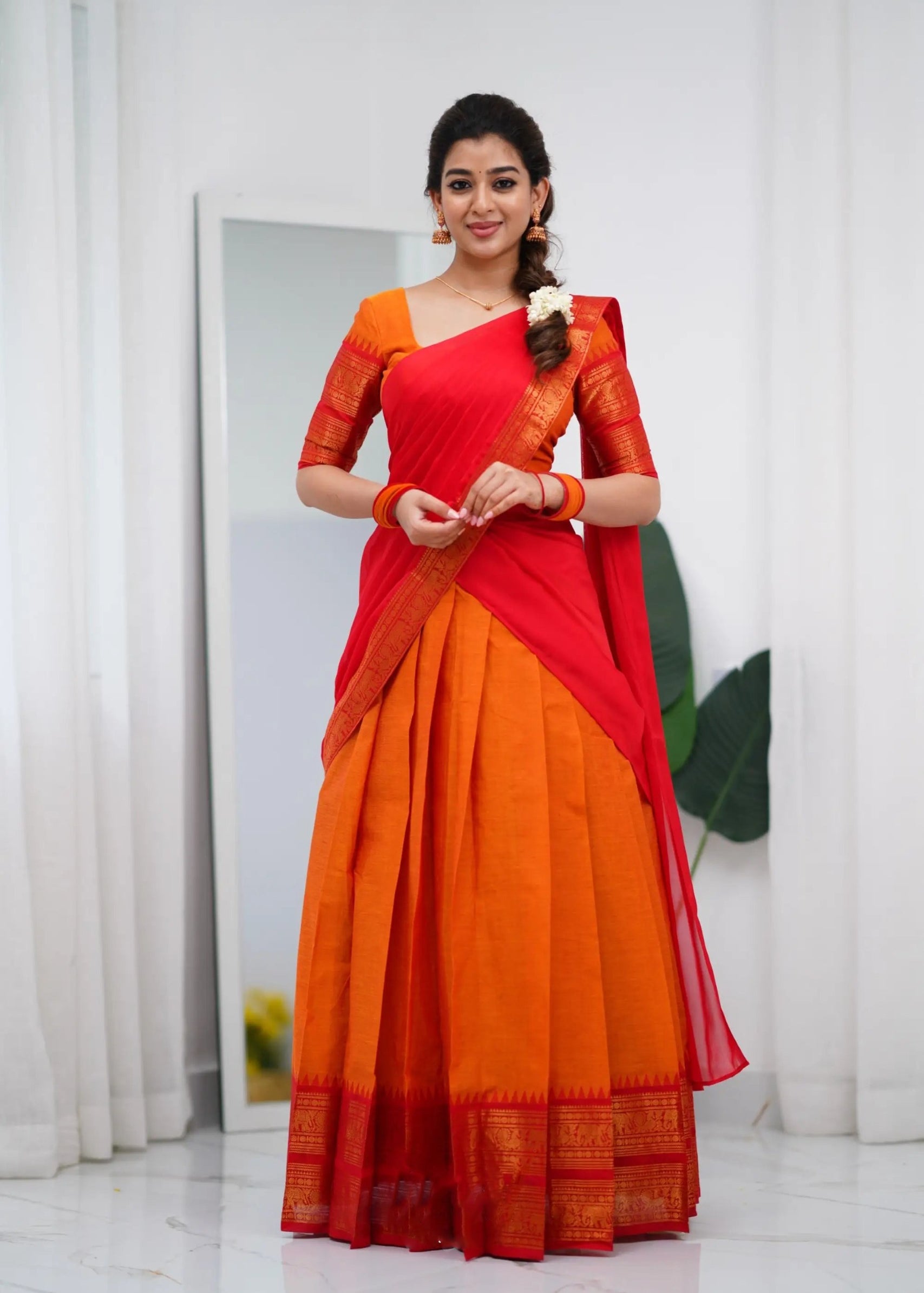 Crafted Kanjivaram Silk Lehenga Choli