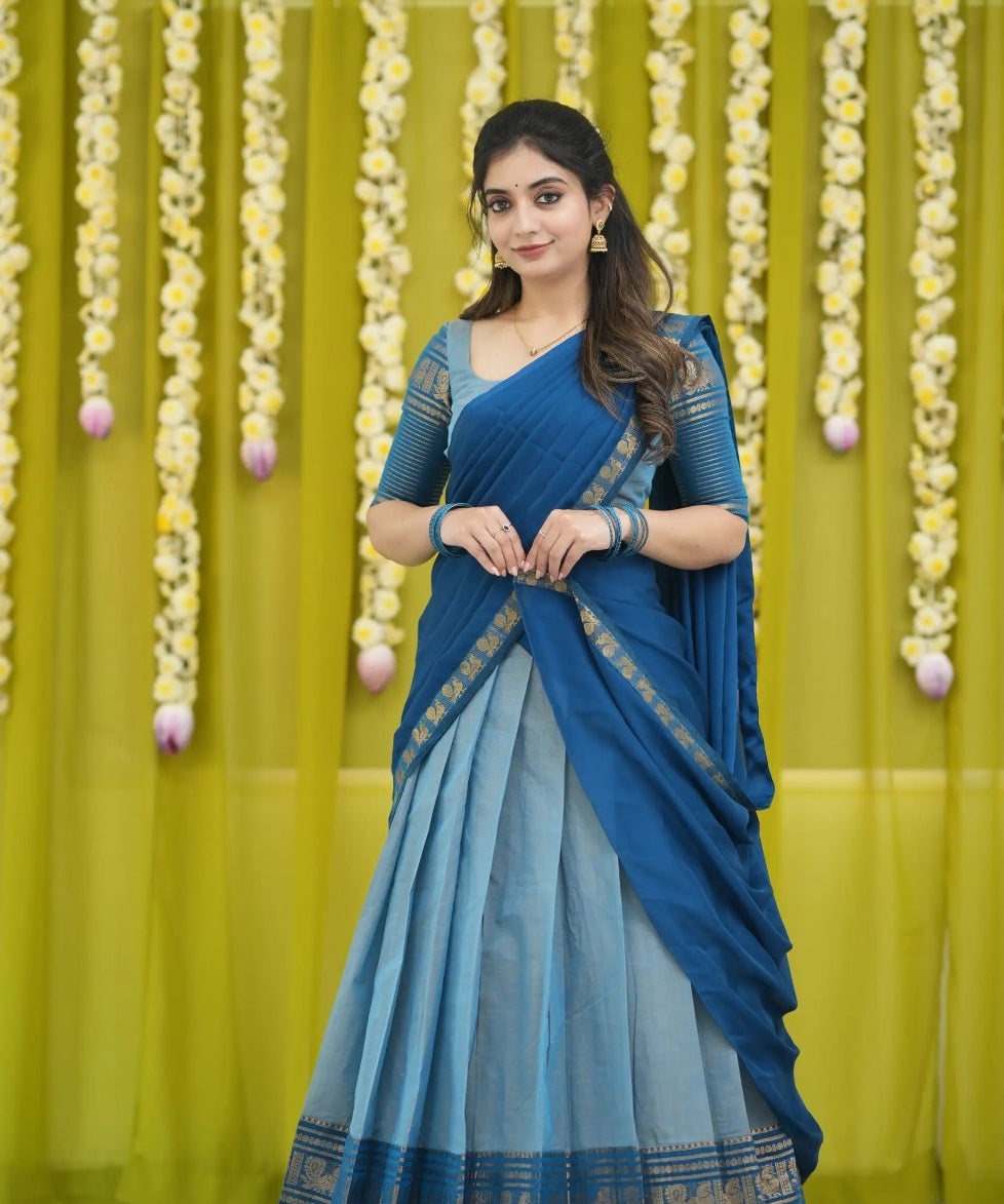 Crafted Kanjivaram Silk Lehenga Choli