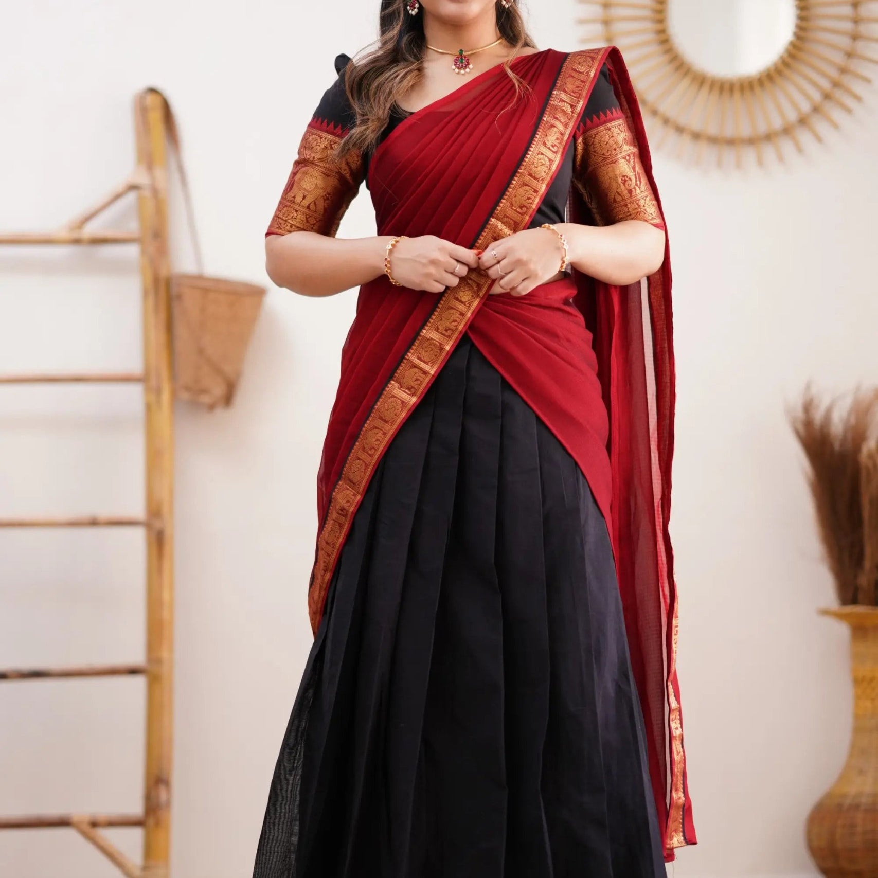 Crafted Kanjivaram Silk Lehenga Choli