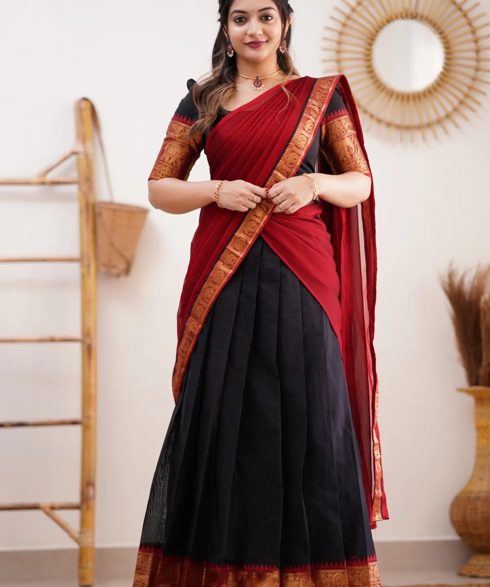 Crafted Kanjivaram Silk Lehenga Choli