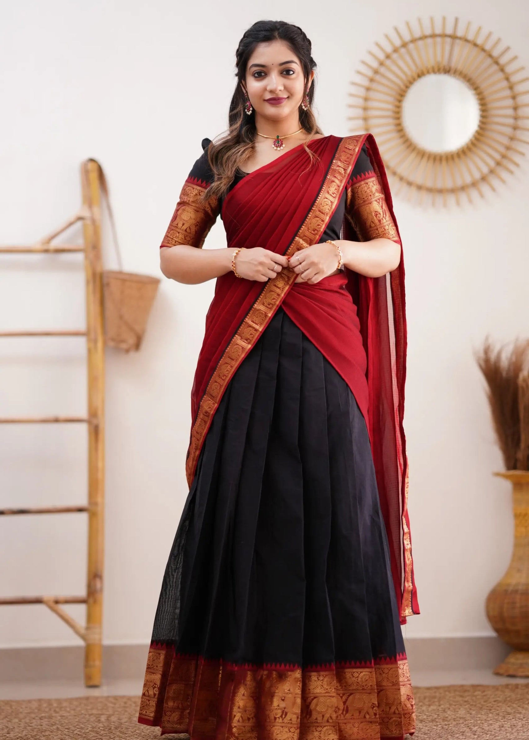 Crafted Kanjivaram Silk Lehenga Choli