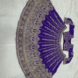purple premium designer  lehenga