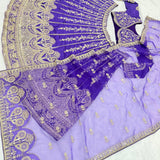 purple premium designer  lehenga
