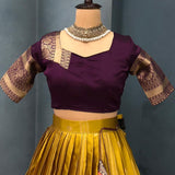 Exquisite Kanjivaram Silk Lehenga