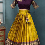 Exquisite Kanjivaram Silk Lehenga