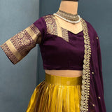 Exquisite Kanjivaram Silk Lehenga