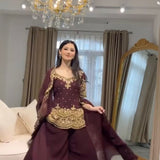 Trending Faux Georgette Top Plazzo