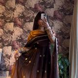 Elegance Chinon Silk Anarkali Gown