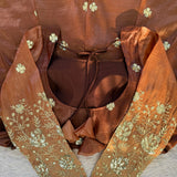 Elegance Chinon Silk Anarkali Gown